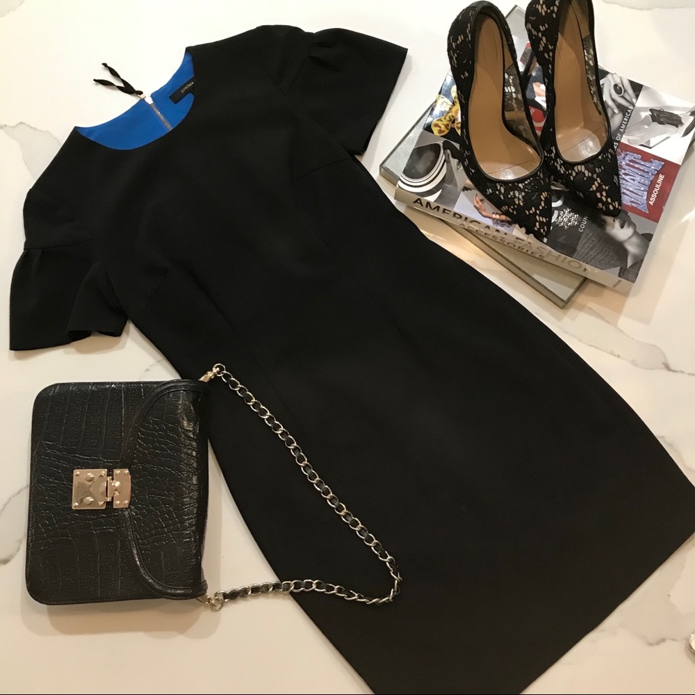 Cynthia Steffe- LBD black dress size 2